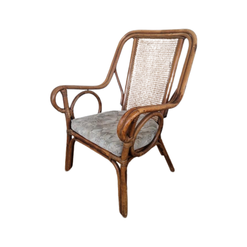 Fraaie Rotan En Webbing Fauteuil