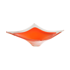 Orange Square Murano Glass Bowl, Italy 1970S thumbnail 1