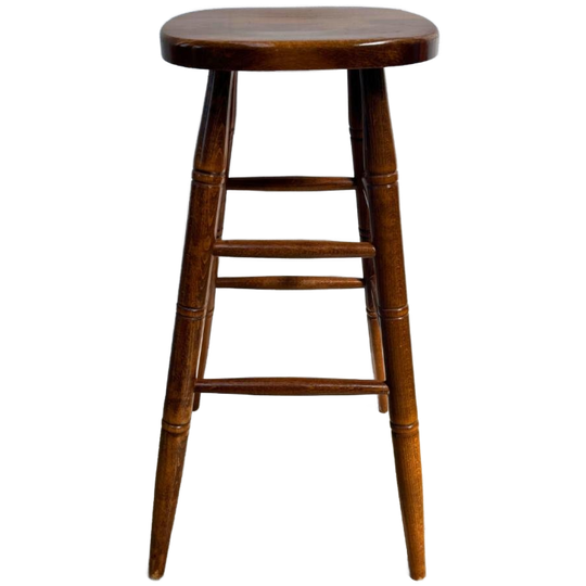 5x Vintage Eenvoudige Houten Barkruk Met Bohemian Charme 1