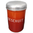 Vintage Blik Emaille Oranje Beschuit thumbnail 1