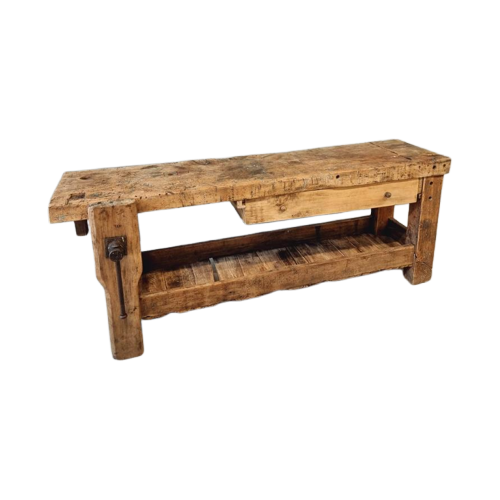 Antieke Werkbank Sidetable Badkamermeubel 50X205 Cm