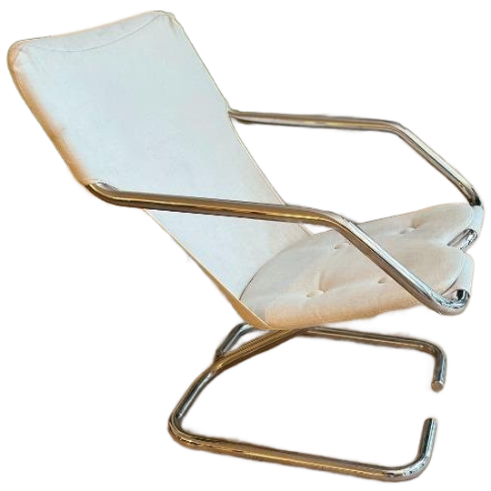 Vintage Buisframe Fauteuil Jaren 70 Space Age 1