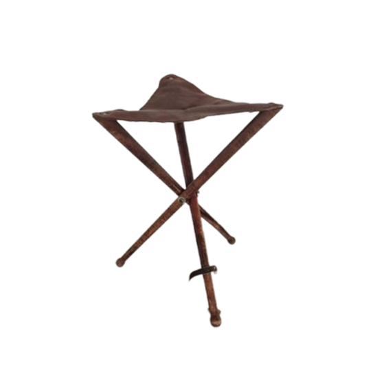 Vintage Jagerskruk Leer Opvouwbaar 1