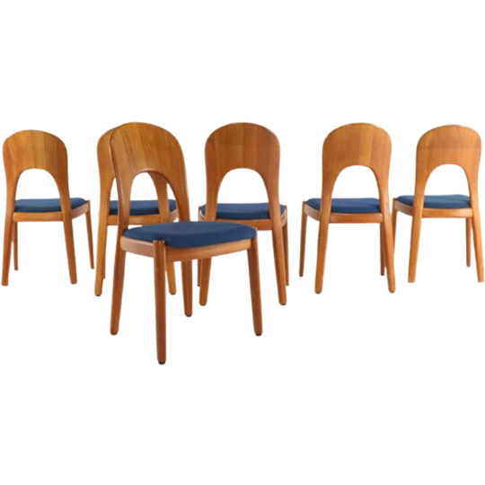 Set 6 Koefoed Morten Stoelen Eetkamerstoelen Vintage 'Fjerritslev' 1