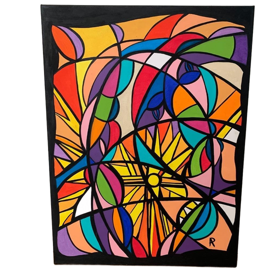 Abstracte Compositie Van Anne Philippe 1