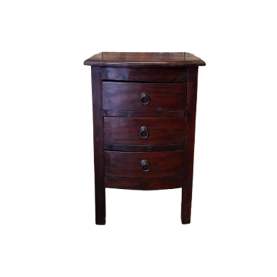Koloniaal Teakhouten Ladenkast, Apothekerskast, Archiefkast Afm. 41x38cm En 63cm Hoog. 1