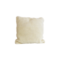 Beige Gebreid Vierkant Kussentje