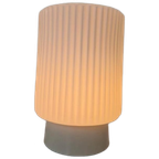Vintage Plafonniere Met Ribbel Glas thumbnail 1