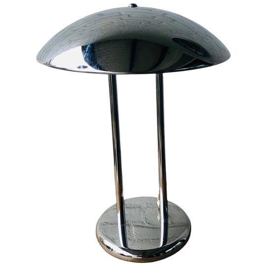 Vintage Retro IKEA Mushroom Lamp Chroom Jaren 80 1