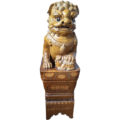 Foo Dog, Tempelleeuw, Keramiek, Hoog 115 Cm