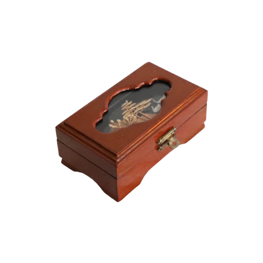 Vintage Chinese Lak Sieraden Doosje, Jaren '70 1