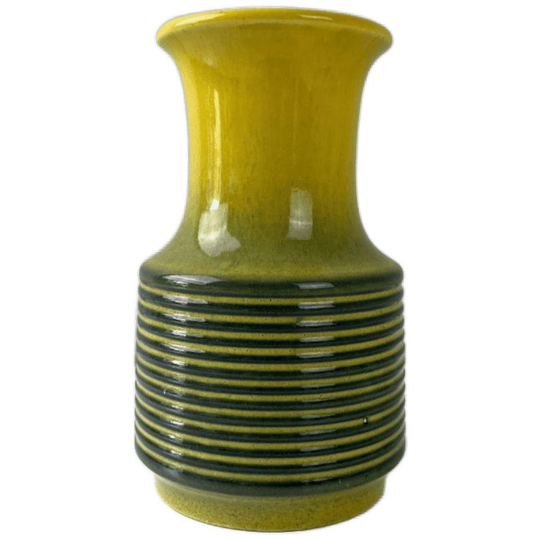 Vintage Vaasje Jasba Keramik In Geel / Groen Glazuur. 1