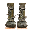 Paar Art Nouveau Vazen. thumbnail 1
