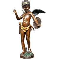 Bronzen Beeld Van Cupido. Massief Brons