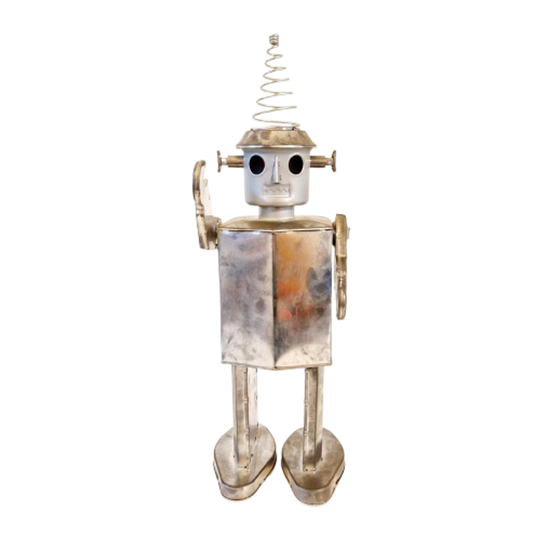 Vintage Blikken Robot Beeld 1