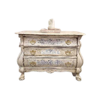 French Country Farmhouse Buikkastje/ Vintage Kastje/Witte Dressoir thumbnail 1