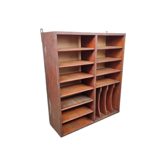Massieve Houten Archief Kast 1