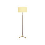 Mid Century Floor Lamp With Brass Details thumbnail 1