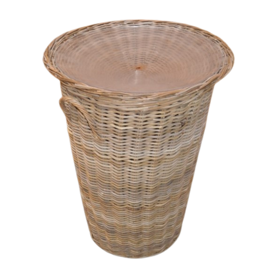 Rotan Mand Met Kunststof Schaal 1