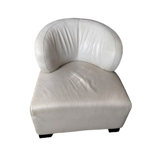 Witte Leren Design Stoel En Bank - Alleen Vandaag En Morgen Nog! 1