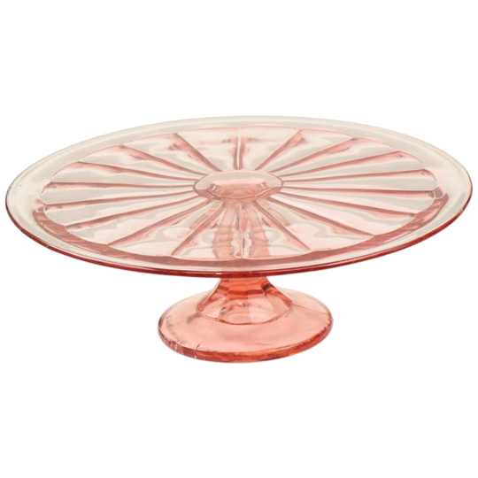 Roze Rosaline Art Deco Taartplateau Gebak Schaal Scailmont 1