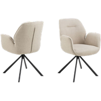Arne Eetkamerstoel Met Arm - Beige