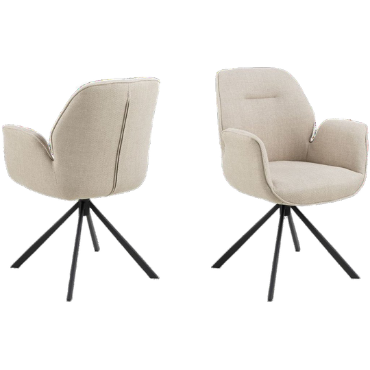 Arne Eetkamerstoel Met Arm - Beige 1