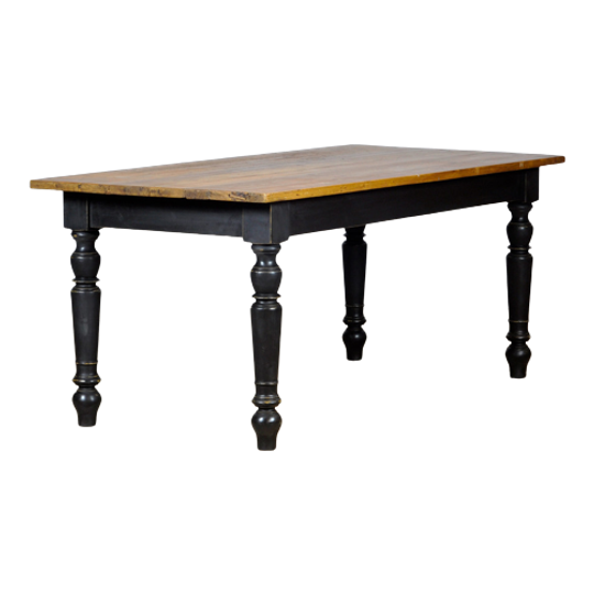 Grenen Boeren Tafel Met Oud Blad 1