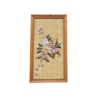 Houten Lijstje Kunststof Bloemen