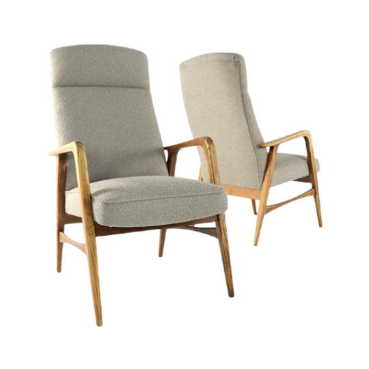 Vintage Fauteuil Herenmodel' Duivendrecht New Upholstery | 2 Stuks Op Voorraad 1