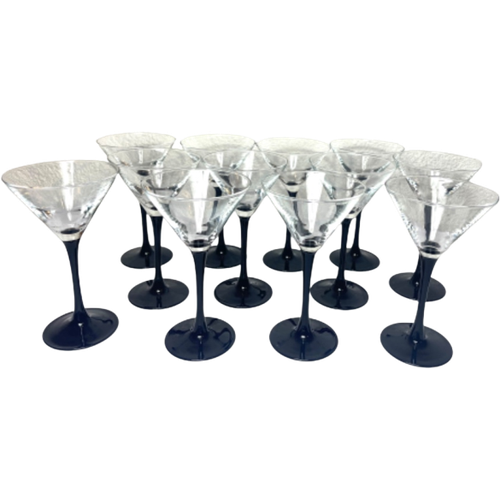 Vintage Coupés Cocktailglas Zwarte Voet