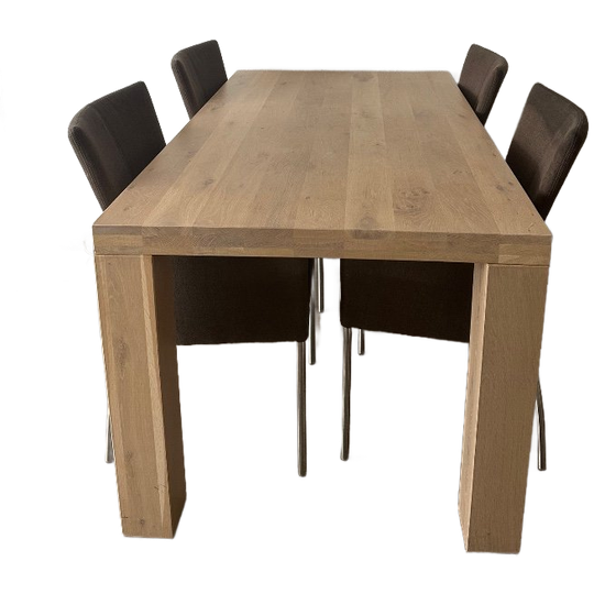 Massief Eikenhouten Tafel 1
