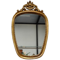 Vintage Brocante Rococo Barok Goudkleurige Spiegel Schouwspiegel 312