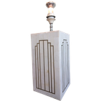 Italiaanse Jaren 70 Deco/romeo Rega Style Marmer Inlay Lamp thumbnail 1