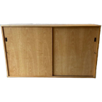 Vintage Mid-century (xl) Schoolkast,schuifdeurkast,dressoir thumbnail 1