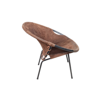 Fauteuil Jaren 50 – Leer – Balloon Chair -(mf44)