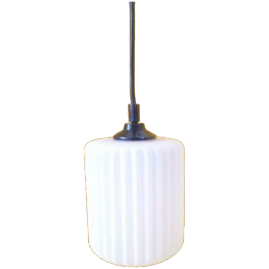 Vintage Hanglampje Melkglas 1