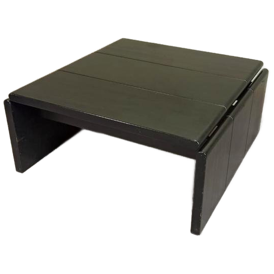 Vintage Leolux Houten Salontafel, Design Harry De Groot 1