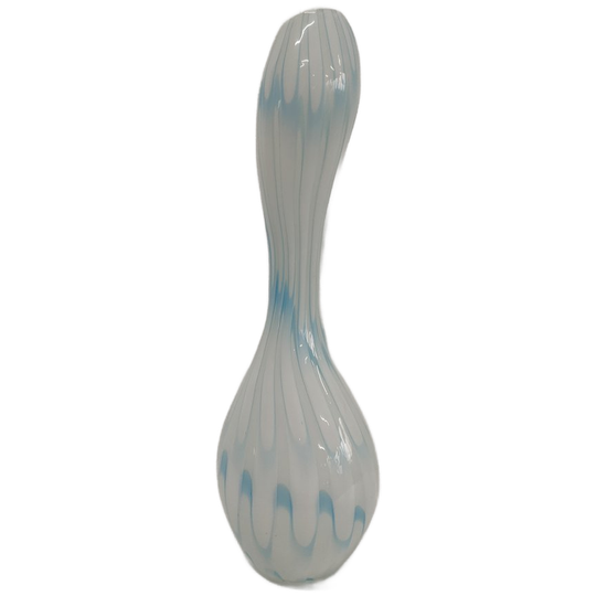 Mondgeblazen Blauw Witte Vaas (italian Style) 1