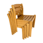 8X Casala Wooden Dining Chair thumbnail 1