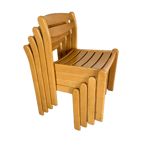 8X Casala Wooden Dining Chair