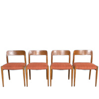 Vintage Eetkamerstoelen- Niels Otto Møller – Model 75 – Jaren 60