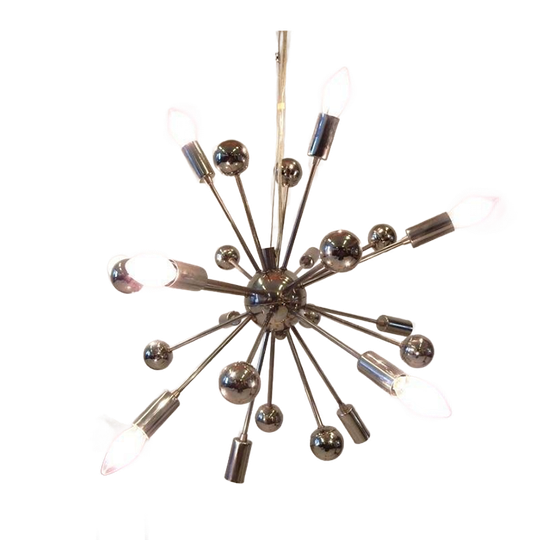 Spoetnik Lamp Retro Vintage Hanglamp Chroom 1