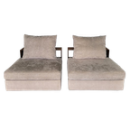 2 X Flexform Groundpiece 1-zit Sofa thumbnail 1