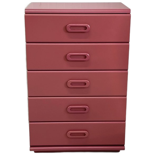 Moderne Hippe Vintage Ladekast Restyle Bordeaux 1