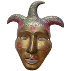 Vintage Messing Carnavals Masker thumbnail 1