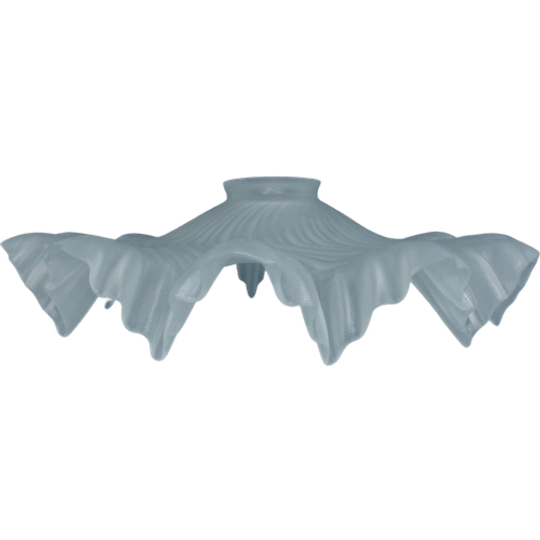 Franse Jaren 1970 Frosted Glas Lampenkap 1