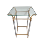 Paris Zilver- En Goudchromen Bijzettafel, 1970'S thumbnail 1