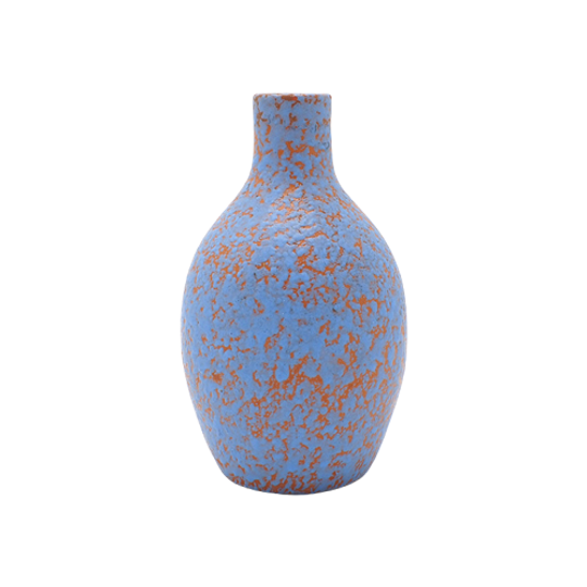Vintage Aardewerken Vaasje Blauw 1