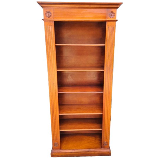 Klassieke Italiaanse Boekenkast Afm. 93X40Cm En 205Cm Hoog. 1